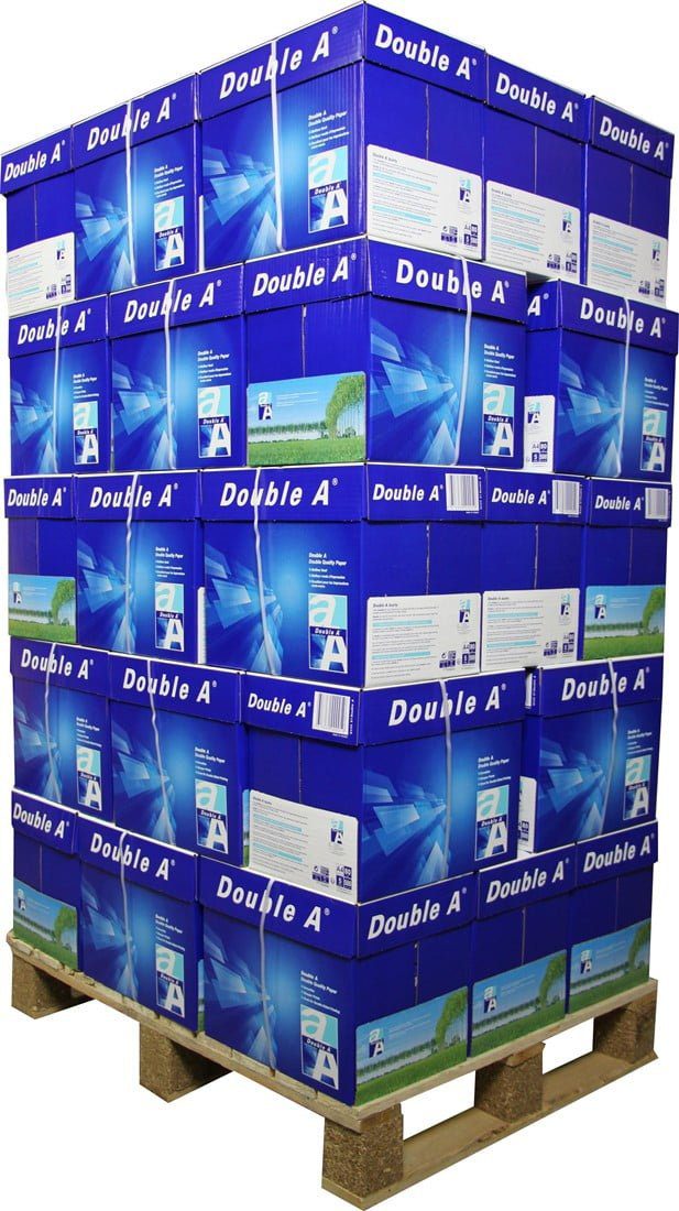Double A Paper 1 pallet 2.500 vel A4 (40 dozen) - 80 grams