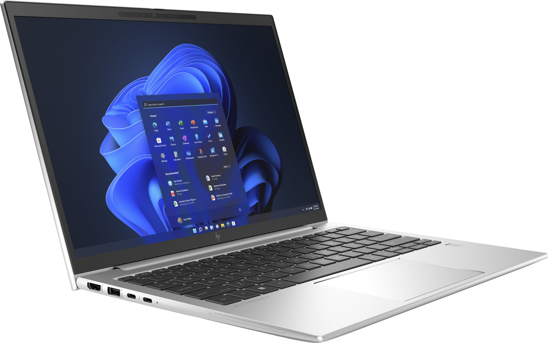 HP 830 G9 Intel® Core™ i5 i5-1235U Laptop 33,8 cm (13.3") WUXGA 16 GB DDR5-SDRAM 256 GB SSD Wi-Fi 6E (802.11ax) Windows 11 Pro Zilver - Afbeelding 3