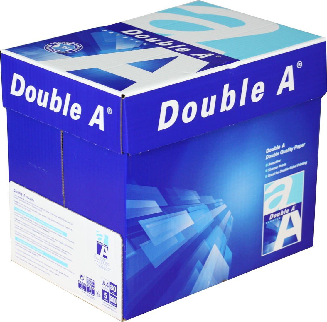 Double A Paper 1 doos van 2.500 vel A4 (5 pakken) - 80 grams
